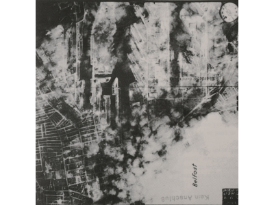 A German reconnaissance photo of Belfast still in flames, May 1941 - British Library