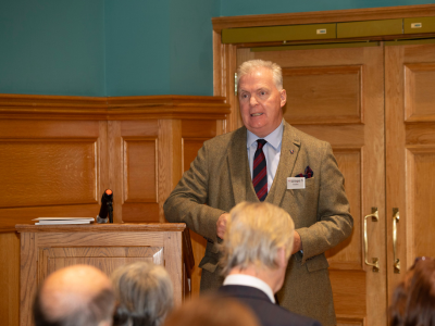 NIWM Chairman, Colonel (Retd) Don Bigger speaking at the event.