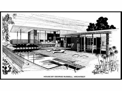 George Vernon Russell - Millikan Residence - Southern California (1960).