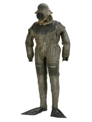 Magennis’ frogman suit preserved at the Imperial War Museum
