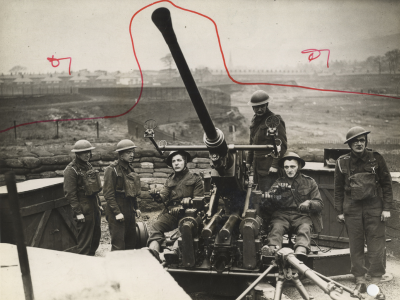 A 40mm Bofors gun in a light anti-aircraft position in Belfast - Belfast Telegraph
