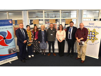 Representatives from the Reconciliation Fund and History Teachers' Association of Ireland with Museum Manager Michael Fryer
