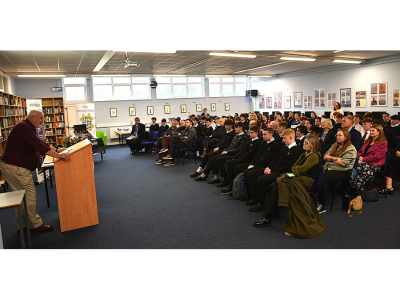 Crowd at St Benildus Learning Resource Launch