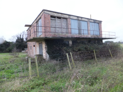 The control tower at Cluntoe remains relatively intact